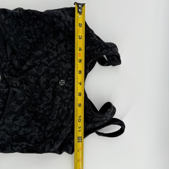 Lululemon Align Tank Top Black Grey Leopard Print Cropped Athletic Womens - Picture 5 of 5